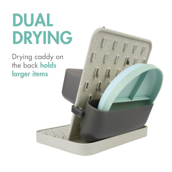 Boon Groove Vertical Baby Bottle Drying Rack - Customizable Drying Rack for Bottles, Toddler Cups, and Baby Accessories - Baby Bottle-Feeding Supplies - Holds 6 Baby Bottles - Image 4