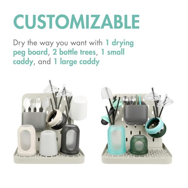 Boon Groove Vertical Baby Bottle Drying Rack - Customizable Drying Rack for Bottles, Toddler Cups, and Baby Accessories - Baby Bottle-Feeding Supplies - Holds 6 Baby Bottles - Image 5
