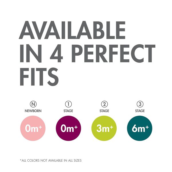 Tomy Jewl Silicone Orthodontic Pacifier - Baby Pacifier with Soothing Gem-Shaped Nipple - Comfortable Baby Pacifiers Support Natural Oral Muscular Development - Blue - 4 Count - 3-6 Months - Image 2