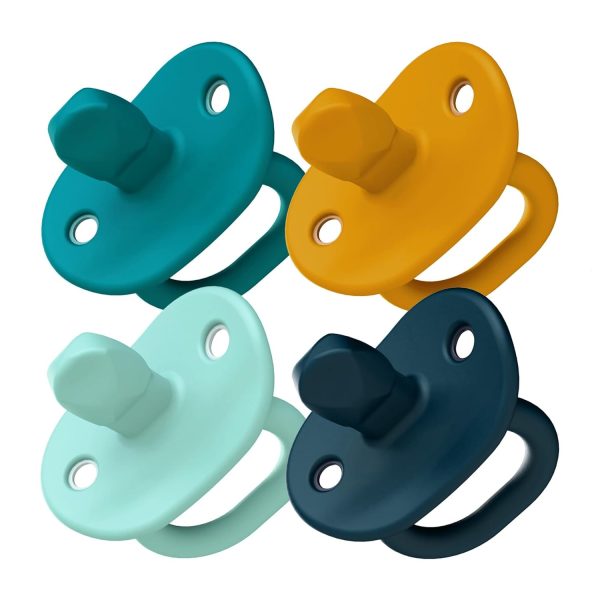 Tomy Jewl Silicone Orthodontic Pacifier - Baby Pacifier with Soothing Gem-Shaped Nipple - Comfortable Baby Pacifiers Support Natural Oral Muscular Development - Blue - 4 Count - 3-6 Months - Image 15
