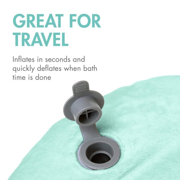 Boon Puff+ Inflatable Baby Bather - Infant Bathtub Includes Microfleece Cover, Swaddle Wings, and Storage Bag – Inflatable Baby Bathtub for Newborns and Infants - Image 20