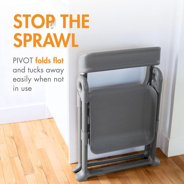 Boon Pivot Toddler Tower Kids Kitchen Step Stool - Folding Toddler Step Stool for Bathroom Sink or Kitchen Counter - Step Stool for Toddlers with CPC Certification - White - Ages 18 Months to 4 Years - Image 20
