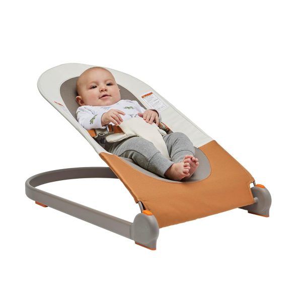 Boon Slant Portable Baby Bouncer - Folding Baby Seat for Infants - Lightweight Portable Baby Chair with Machine Washable Fabric and 3-Point Harness - Dark Green - Image 7